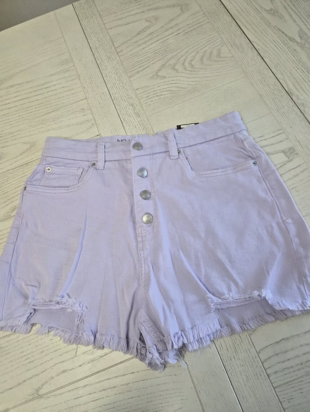Purple Button Up Shorts Size 13 NWT